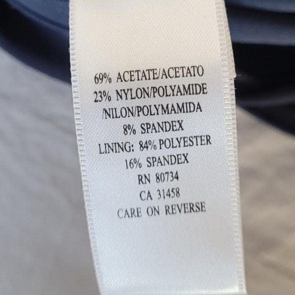 NWOT BCBGMaxAzria Navy Beaded Sequins Halter Evening Dress - Picture 13 of 13